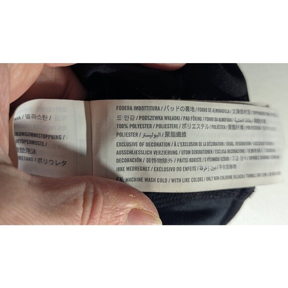 Abercrombie & Fitch YPB SculptLUX Plunge Henley Slim Top, Size XS Black - Picture 4 of 5